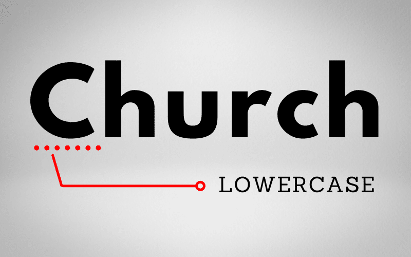 When is church not capitalized?