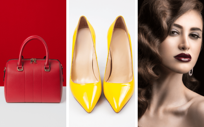 What To Wear To A Church Wedding | A red bag, yellow pumps, or burgundy lips can bring some fun to your otherwise "boring" outfit.